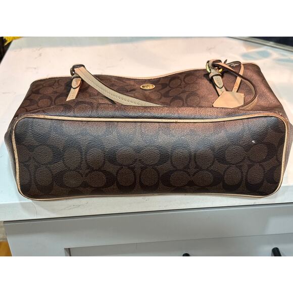 COACH Signature File Crossbody Light Khaki/ Chalk / Black F58285 - Picture 5 of 9